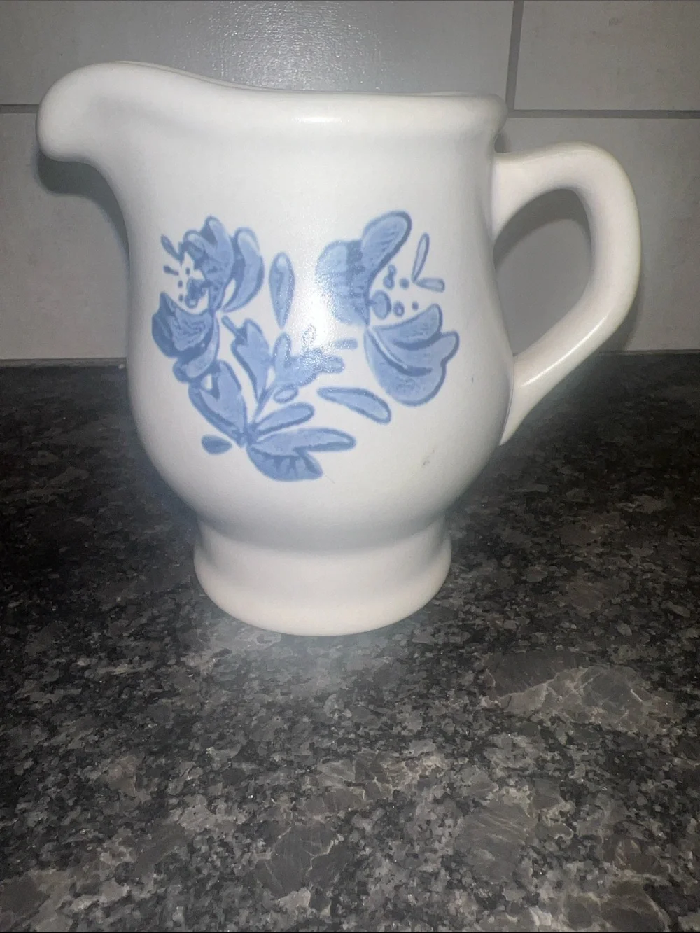 Pfaltzgraff Creamer Yorktowne Blue Floral Pitcher. Like new condition
